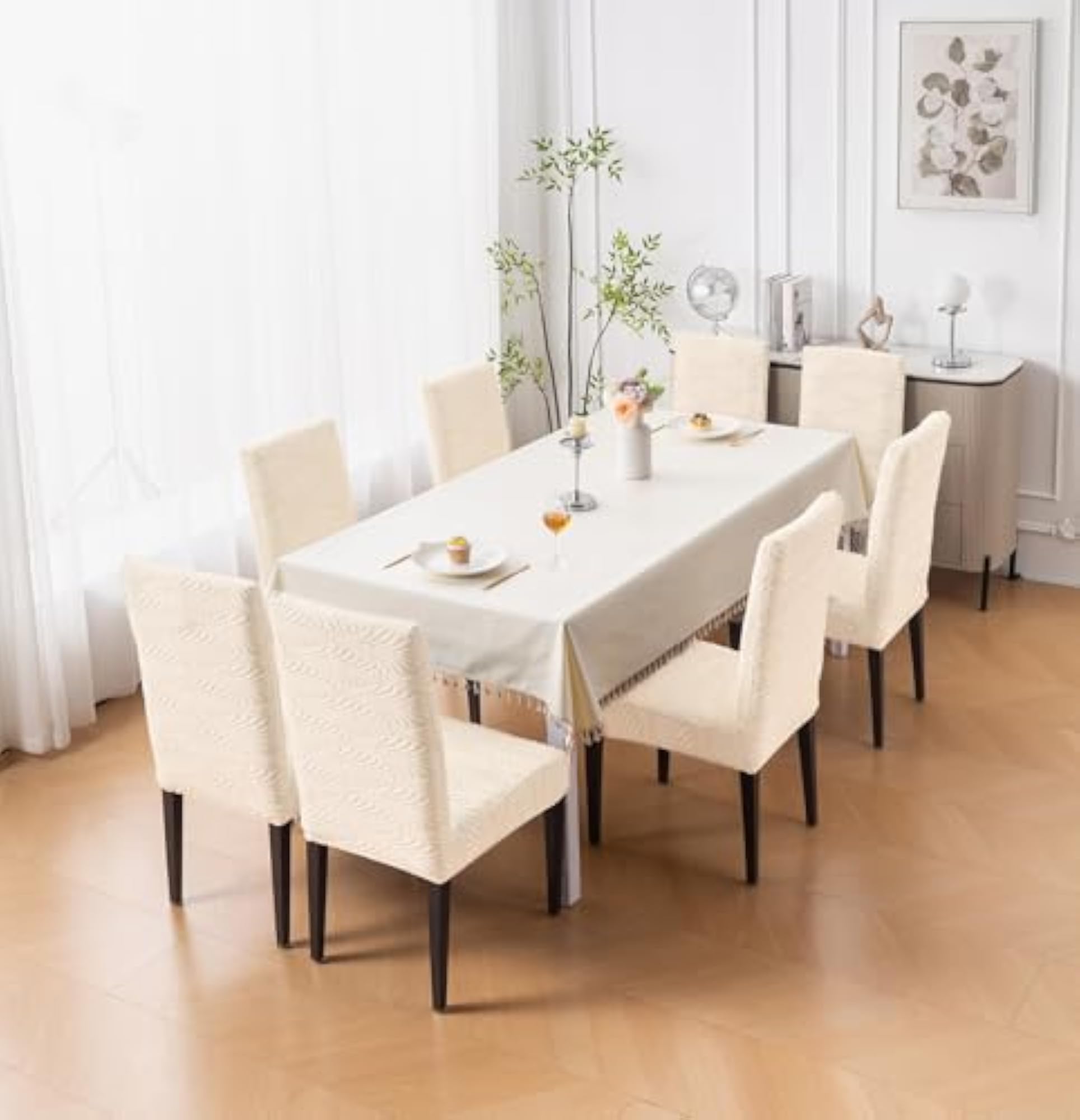 Modern Stretch Chair Cover, Universal Fit Dining Seat Protector
