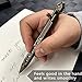 YUEZUDPO Bolt Action Pen, Solid Brass edc Pen Six-edge Pocket Metal Tactical Pen with Refills and Clip Signature Pen for Business, Christmas, Birthday