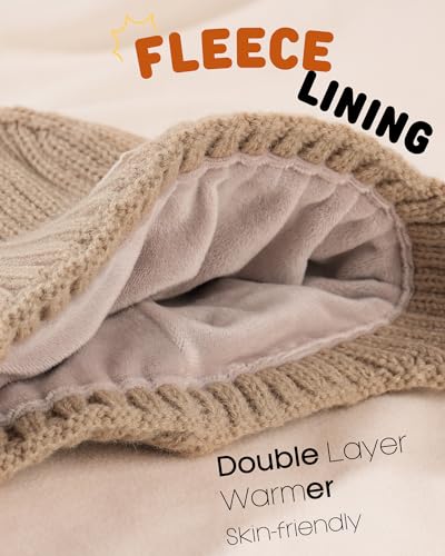 FURTALK Baby Beanie Winter Warm Hats Fleece Lined with Earflap Cute Knit Boys Girls Infant Toddler Kids Hat2