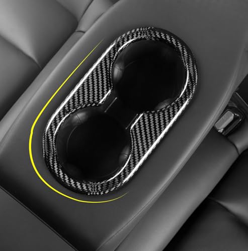 Cubierta marco portavasos trasero para Tesla Model 3 miniatura 3