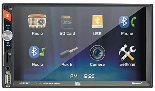 Dual Electronics XVM279BT 6.2-inch LED Backlit Multimedia Touch Screen Double DIN Car Stereo Receiver
