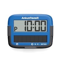 Needit Park Micro Solar elektronische Parkscheibe [NEUES Modell 2025] I unendlich Energie, Null Batteriewechsel | einzige Parkscheibe in Deutschland mit integriertem wiederaufladbarem Akku | blau