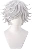 Tokyo Revengers Imauyu Wakasa Cosplay Costume + Wig + Earrings, Kirado Union, White Leopard, Special Outfit, Brahman, Large Executive Costume, Anime, Festival, Costume, Cultural Festival, School