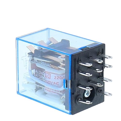 Relais électromagnétique intermédiaire HH53P AC 380V à bobine 11 broches pour tableau électrique