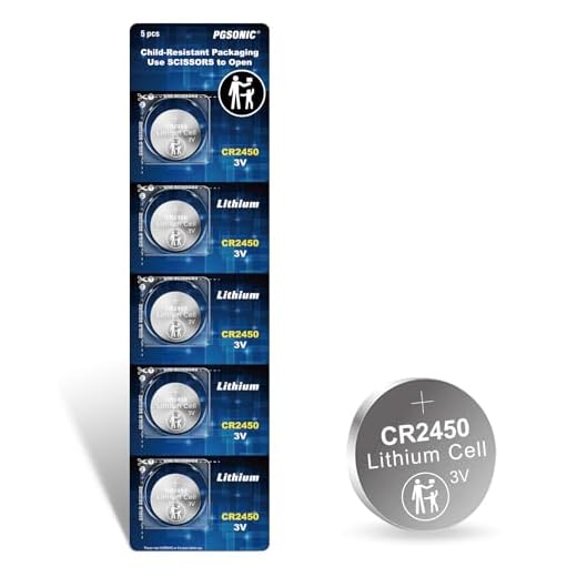 CR2450 3V Lithium Battery (5pcs)