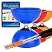 Produktbild Juggle Dream Carousel Diabolo Jonglier-Set - Dreifach-Kugellagerachse - mit Aluminiumstäben und Online-Lernvideo - Jonglieren (Blau)