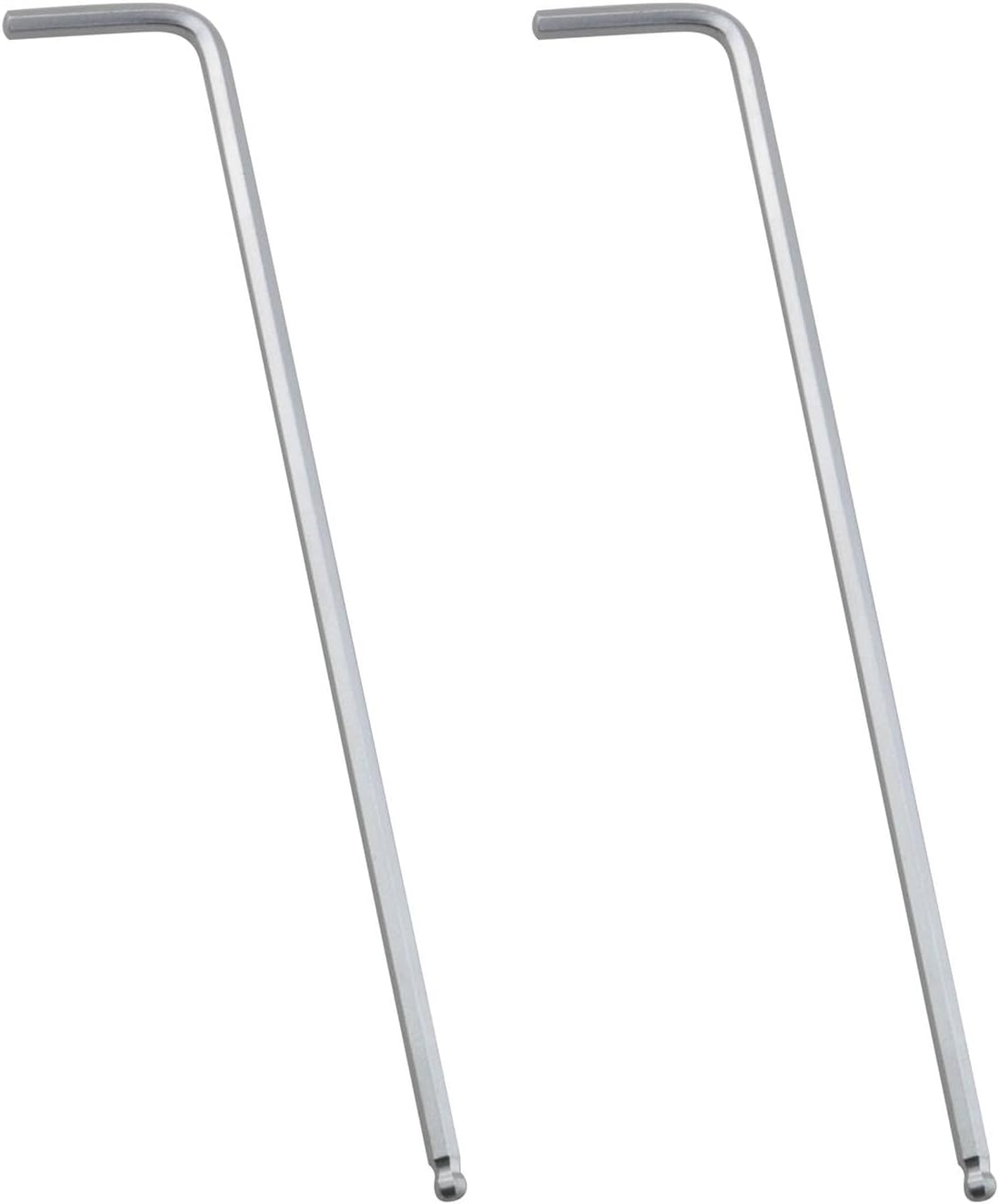 2PCS 3/16'' Internal Hexagonal Ball End Hex Key Allen Wrench L Shaped Long Arm Repairing Tool