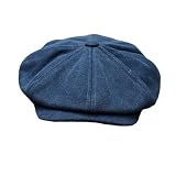 Género:Unisex Sombrero De Lona De Algodón para Hombre, Boina De Caballero, Sombrero De Vaquero Retro para Mujer, Gorra Octogonal Liter