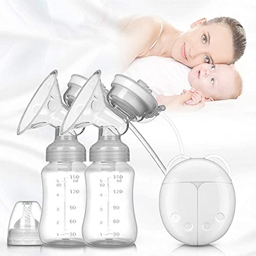 Tire-lait Little ants électrique Pompe à Double Sein Pompes à Lait à Double Contrôle Lait d'aspiration et de Poitrine Massager Soins du Sein usb Charge, Pompes d'allaitement Portable,Cadeau de Noël