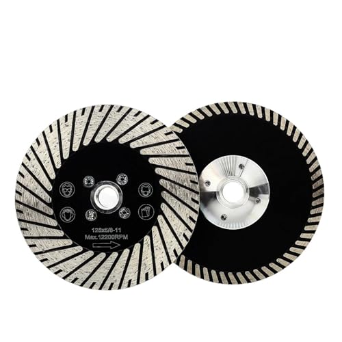 Lame de coupe diamantée D180mm et meules pour pierre M14-Flange