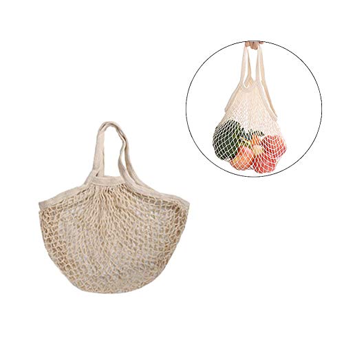 Xueliee Net String Shopping Bag Lange Handvat Draagbaar/Wasbaar/Herbruikbare Net Winkelen Tote String Bag Organizer voor boodschappen doen, Strand, Speelgoed, Opslag, Fruit, Groente en Markt