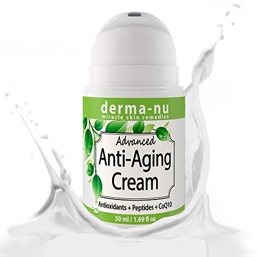Anti-Aging Face Cream Natural - Anti Wrinkle Daily Moisturizer Enriched with Collagen Boosting Peptides, Hyaluronic Acid & Organic Aloe - Hydrating, Firming & Facial Skin Tightening - 50ml