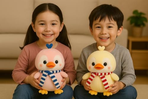 Image of SCOOBA Penguin Soft Toy 20 cm (Yellow Penguin with Scarf)