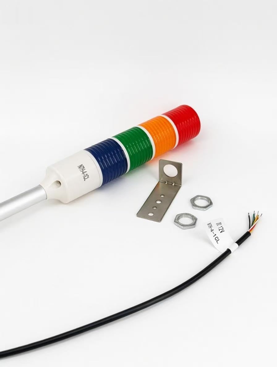 12V DC LED-Warnleuchten Multicouche industrielle Signaleuchten Alarmleuchten Machine Equipment Affichage (4-Lagen)