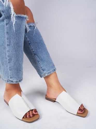 Image of TRYME Stylish Comfortable Sole Ravishing Women Flat Sandals For Women & Girls
