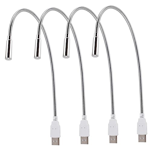 FOYTOKI Computer Lamp Keyboard Light 4pcs Flexible Tube Powered Led Eye-Care for Travel