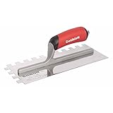 Goldblatt G02377 1/2-Inch By 1/2-Inch By 1/2-Inch Square Notch Trowel With Pro-Grip Handle
