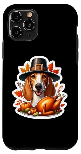 感謝祭 イビザン ハウンド 犬 飼い主 ママ お父さん 面白い 秋 かわいい スマホケース iPhone 11 Pro 用