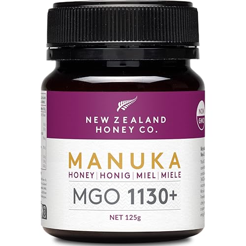 New Zealand Honey Co. Miel de Manuka MGO 1130+ | Nueva Zelanda Miel 100% Pura y Saludable | 125g
