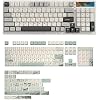 YUNZII YZ98 Gasket Mechanical 99 Key Hot Swappable Keyboard(Milk Switch, White), Spring Tea Dye Sub PBT Keycaps(Cherry Profile, Spring Tea)