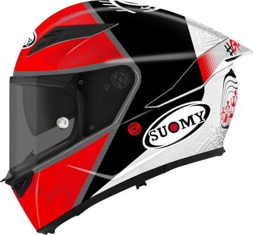 Universally applicable Suomy Stellar 2 Bagnaia Replica 2022 Casco, rosso/nero/bianco, M (57/58)