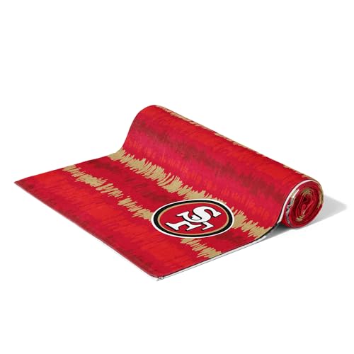 Image of Northwest NFL San Francisco 49ers Oversized Microfiber Beach Towel, 60 x 70 Inches - Quick Dry, Sand Resistant, Lightweight, Highly Absorbent, Shibori Design