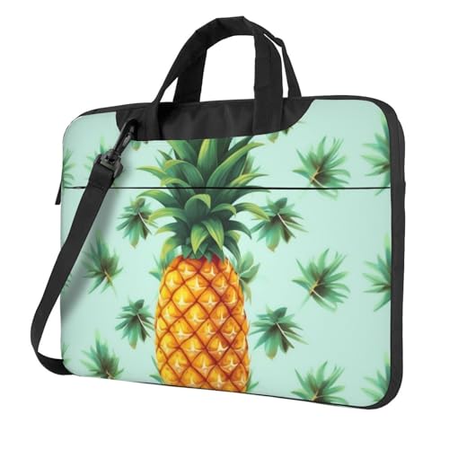 Sac ordinateur portable ananas de grande capacité avec bandoulière réglable