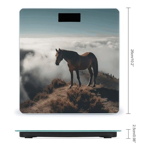Báscula digital para baño con vidrio templado 26x26 cm miniatura 2