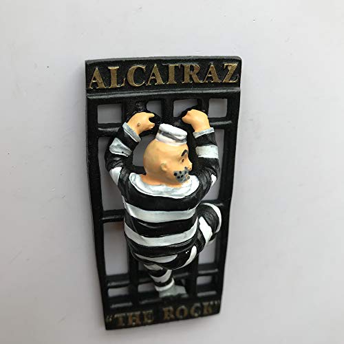 Imán decorativo 3D Alcatraz Island San Francisco 8x4 cm miniatura 5