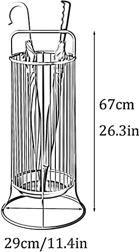 Support de parapluie durable en métal noir au design épuré