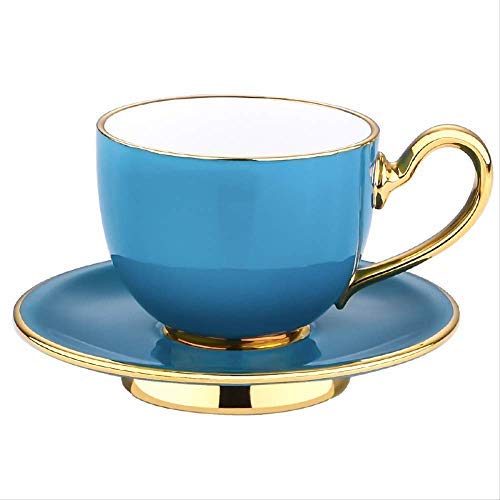 Zestaw Do Herbaty Nordic Bone China Filiżanki Do Herbaty Zestaw Złoty Niebieski Kreatywne Kubki Do Kawy Wielorazowy Ekologiczny Kubek Filiżanka Do Herbaty Z Por