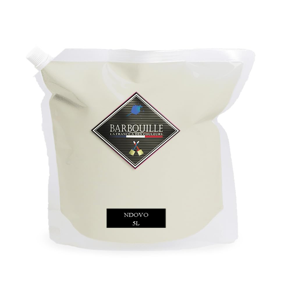 Ndovu - Pintura, acrílica, lavable, aterciopelada, para paredes y techos, 5 L, blanca
