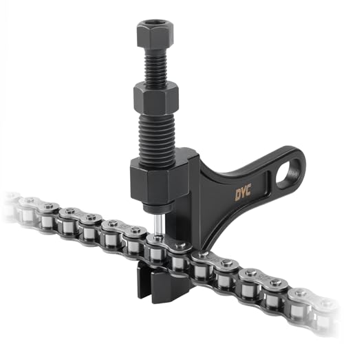 Image of DYC Chain Breaker Tool 420-530 (Separate Pin Design) with 2 Replaceable Cutting Pins & Hex Key for 40 /410 /415 /420 /428 /50 /520 /525 /530 Roller Chains, Motorcycle ATV Mini Bike Dirt Bike Go Kart Bicycle