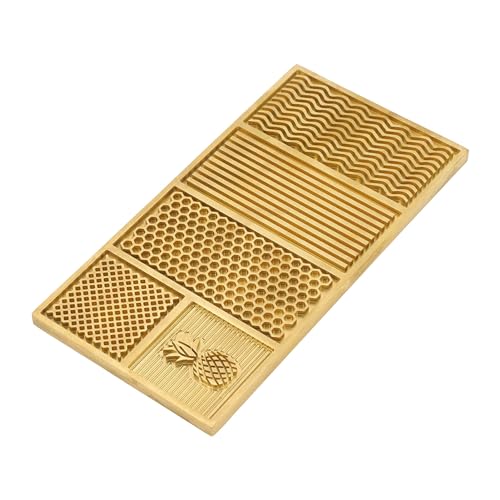 Whiskey Tray, Brass Tray with Multiple Patterns for Cocktails, Made in 5 Seconds