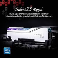 G.SKILL Trident Z5 Royal Series DDR5 RAM (Intel XMP 3.0) 32 GB (2 x 16 GB) 6400 MT/s CL32-39-39-102 1,40 V Desktop Computer Speicher U-DIMM – Silber (F5-6400J3239G16GX2-TR5S) – Ansicht 2