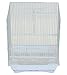 YML A1324MWHT Flat Top Medium Parakeet Cage, 13.3