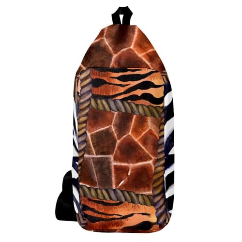 Sac à dos à bandoulière girafe et zèbre, petit sac de sport