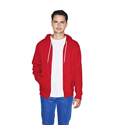 American Apparel Men's Flex Fleece Long Sleeve Zip Hoodie-USA Collection, Style F497