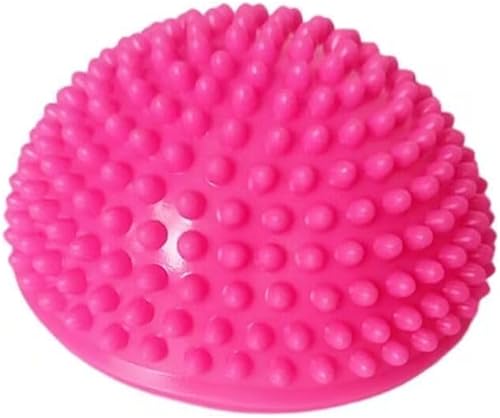 Miniatura 7 de Media pelota de equilibrio de yoga para entrenamiento de fitness, entrenador de equilibrio semicircular de PVC con bandas, pelota de estabilidad