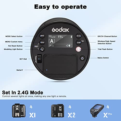 Godox AD100Pro Strobe Flash 100Ws TTL Pocket Strobe