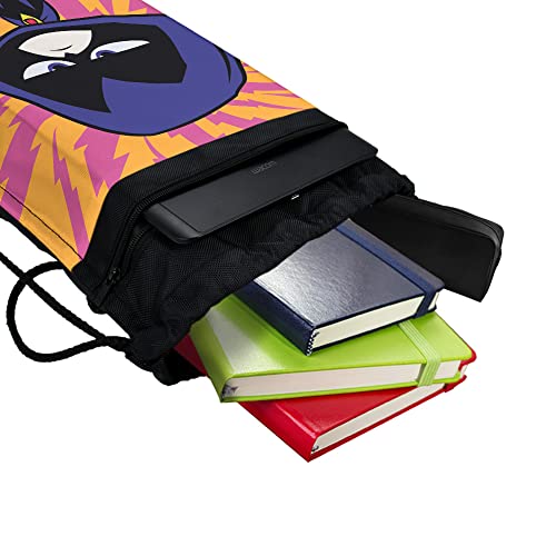 LOGOVISION Teen Titans Go! Raven Drawstring Backpack Sports Bag Sackpack 17" x 13", Perfect for Gym, Yoga or Practice4