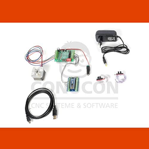 Commande de moteur pas à pas CNC USB 1D Linion 1717 avec logiciel, Alimenter:Avec, Interrupteurs:Sans Cover