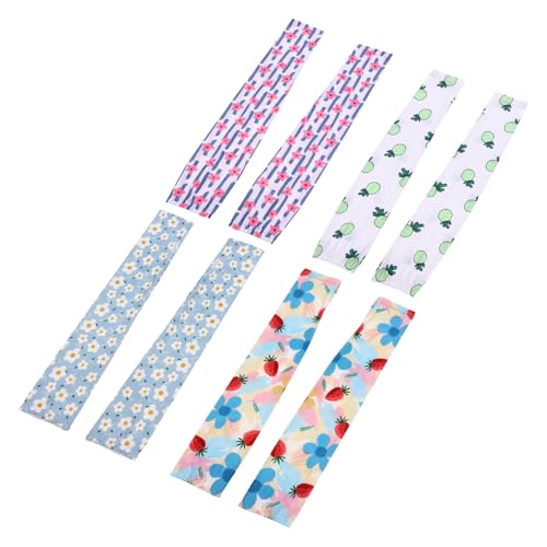 JUMPLAWN 4 pares Mangas de Brazo Anti-uv para Mujer Manga Ciclismo Transpirable Protección Solar Verano Enfriamiento Exterior