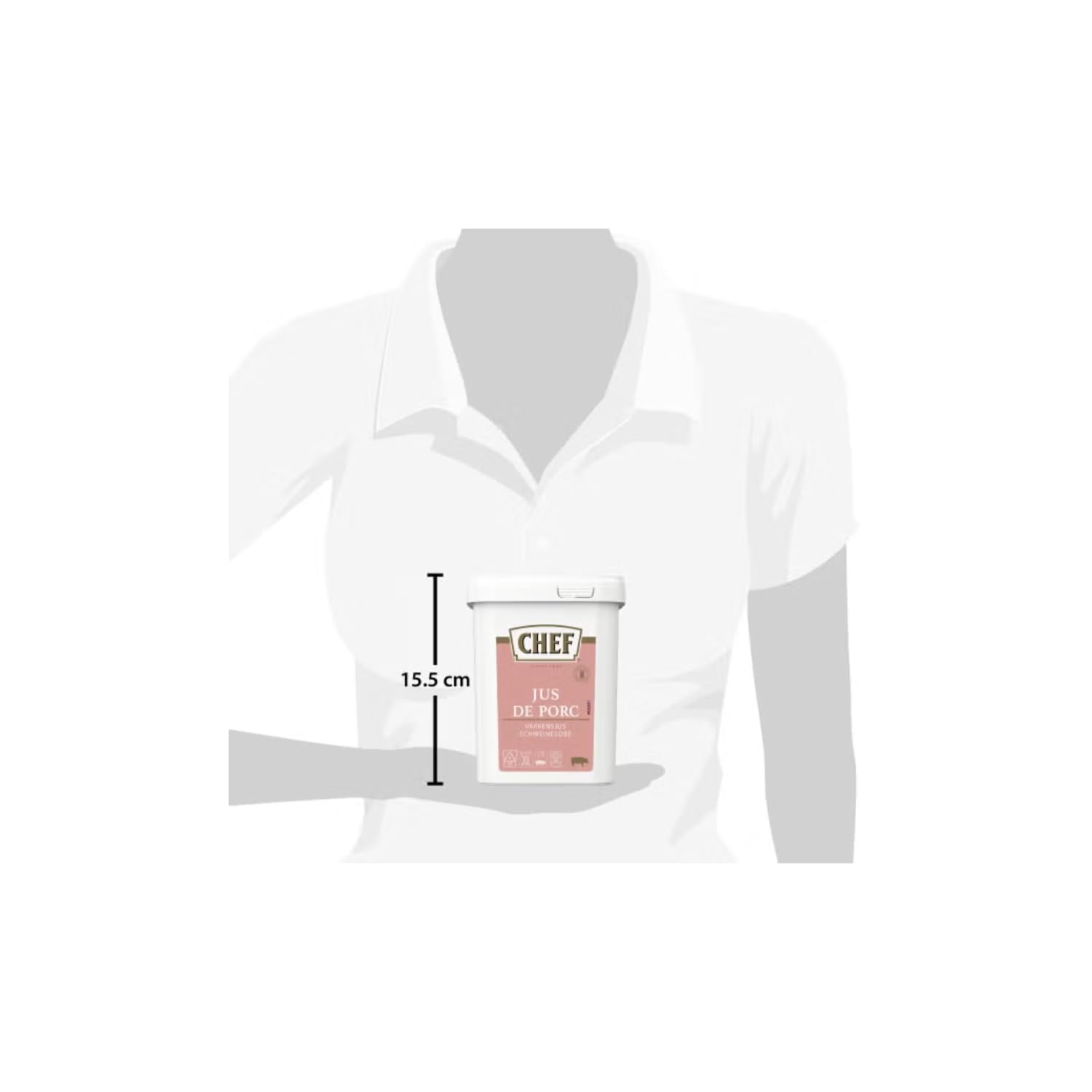 CHEF Jus de Porc Déshydraté 600 g | Recette puissante et riche en goût
