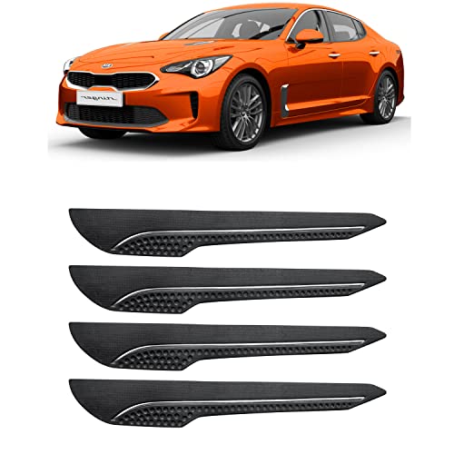 Image of AOSIS-Car Bumper Protector /Bumper Guard for Kia Stinger with Single Chrome Stripe (4-Pcs)