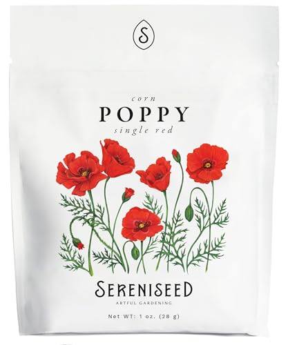 Sereniseed Single Red Corn Poppy Seeds (1 oz)