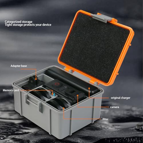 Image of Camera Bag, Sponge Interior, Shockproof Hard Protective Travel Storage Box, for Action 5 Pro 4 3