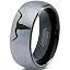 Black Grey Dome Tungsten