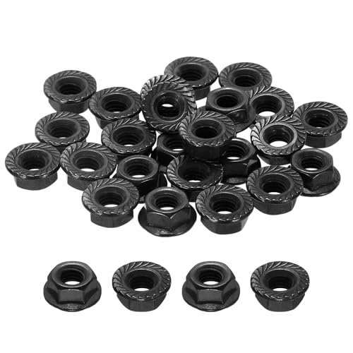 Kozelo 100 pcs écrous hex bride dentelée M4-0.7 inox 304