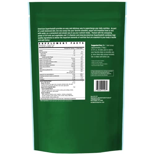 Country Farms American Superfoods 30 Fruits & Vegetables Plant Supplement Powder, Protein & Fiber, Apple Carrot Flavor, 60 Servings, Packaging May Vary #TOP1
